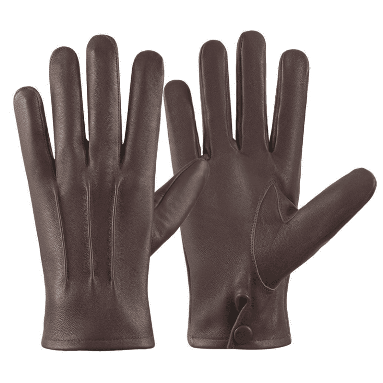 Winter Accessories Male Men Unlined Genuine Leather Gloves Stylish