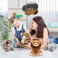 thumbnail image 5 of MaoGoLan 4 Pcs Safari Stuffed Animals Stuffed Forest Animals Lions/Tigers/Leopards/Wolf Plush Toy, 5 of 16