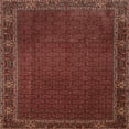 thumbnail image 1 of Ahgly Company Machine Washable Indoor Square Traditional Sienna Brown Area Rugs, 6' Square, 1 of 7