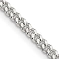 thumbnail image 3 of 925 Sterling Silver 3mm Curb Chain Bracelet, 3 of 5