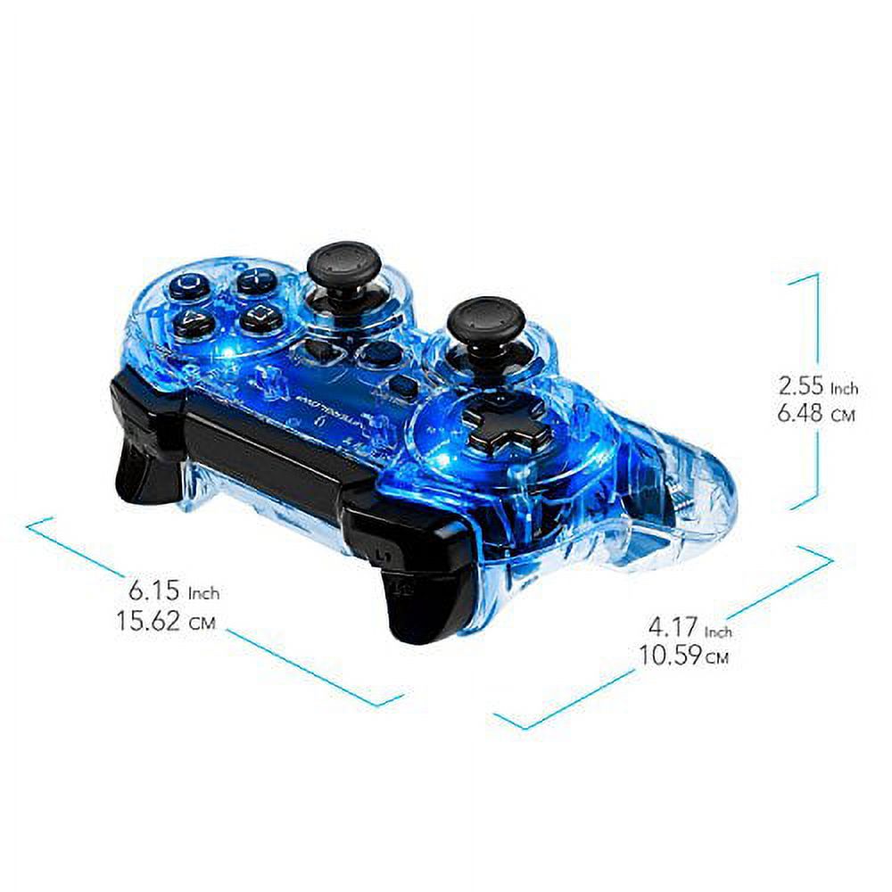 DreamGEAR Lava Glow Wireless Controller For PlayStation 3 - Blue (Refurbished) DGPS3-1307