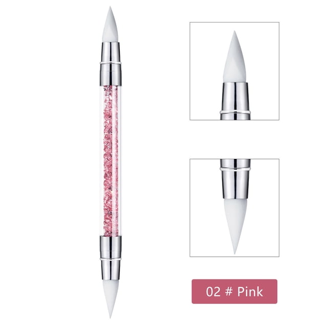 Fiudx Bolígrafo para Decoración de Uñas, Pincel de Doble Punta para Tallado y Relieve, Punta Suave con Diseño de Mármol, Agarre Ergonómico y Cómodo, Ideal para Salones de Bricolaje, Ideal para Princi