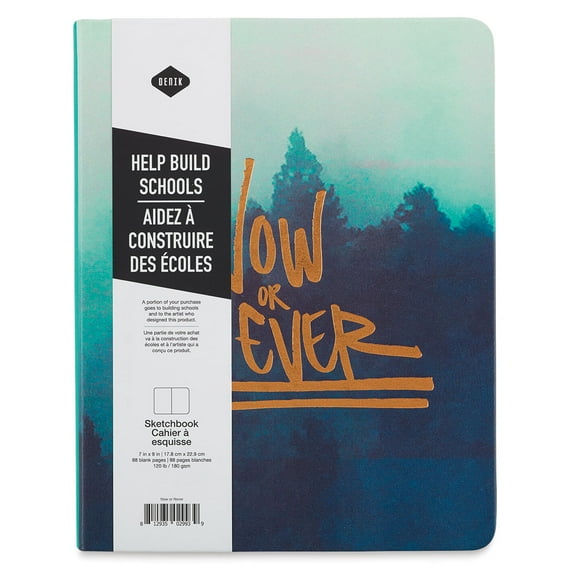 Denik Sketchbook - Now or Never, 9" x 7"