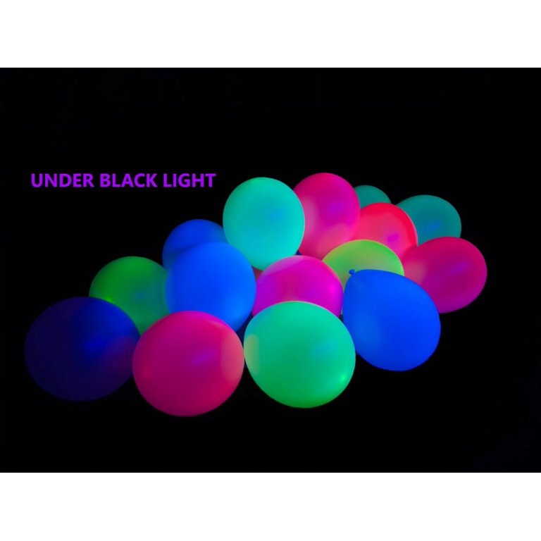 Qenwkxz 90pcs UV Neon Balloons 12 Neon Polka Dot Glow Party Blacklight  Balloons Glow in the dark,Latex Helium Balloon for Birthday,Wedding,Neon  Party,Glow Party Decorations Supplies (Purple) 