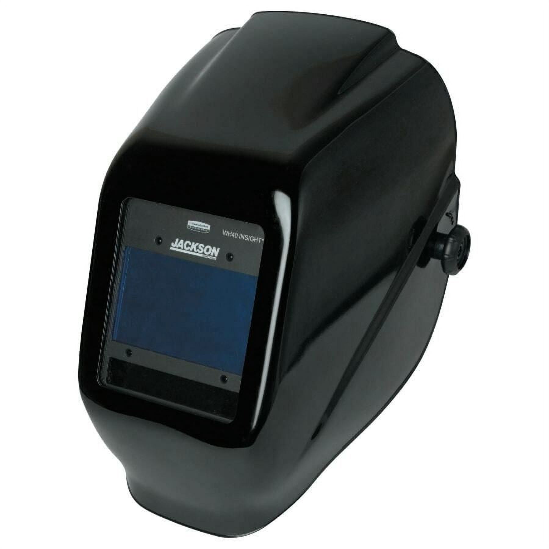 Jackson Safety Welding Helmet - Auto Darkening - Nylon - 3.94" x 2.36" Viewing Area - Shade 4/9-13 Insight&reg; Variable ADF 1/1/1/1 - 370 Speed Dial Headgear - Gloss Black - HLX 100 Series