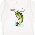 thumbnail image 3 of Inktastic Leaping Bass Fish Toddler Sweatshirt, 3 of 4