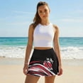 thumbnail image 4 of FUIALDOLG Trinidad and Tobago Tennis Skirt with Shorts for Women Lady High Waisted Athletic Skorts Tennis Golf Skort with Pocket Seamless Stretchy Athletic Shorts for Global Soccer Cup,S, 4 of 7