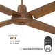 thumbnail image 2 of Narvik, Ventilador de Techo Industrial sin Luz, 56 pulgadas, NA3013, Control Pared, Nuevo, 2 of 8