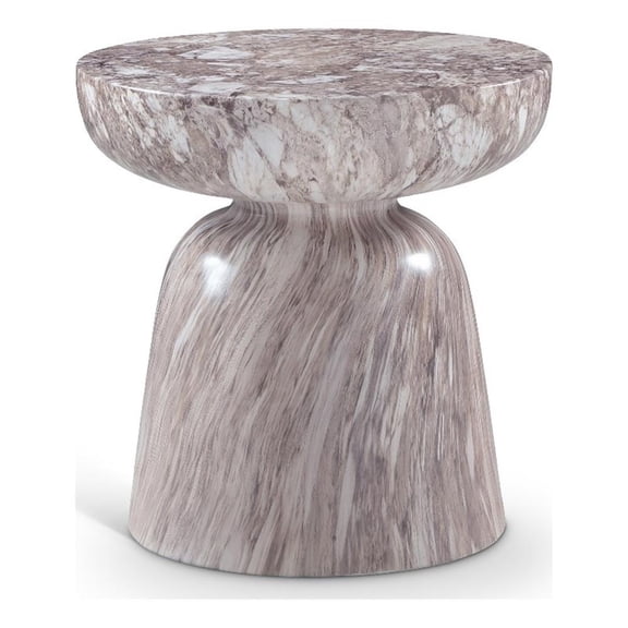 Meridian Furniture Avellino Brown Indoor/Outdoor Concrete End Table