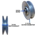 thumbnail image 2 of ProvenPart PP34049 FLAT IDLER PULLEY REPLACES MURRAY 690549MA Replaces: MURRAY: 690549 690549MA
Fits Murray/Noma
Specifications: ID: 11/16" OD: 4-5/8" WIDTH: 1", 2 of 8