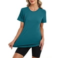 thumbnail image 6 of Women's Workout Tops for Women Sun Shirts Short Sleeve UV Protection Shirt Cooling Quick Dry Hiking Top for Women, 6 of 7