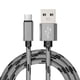 thumbnail image 3 of Methold Cable de carga Micro USB 3A (máx.) 1/2M tipo C Cable de datos de carga rápida Cable de carga tejido de nailon para Cable Teléfono y Comunicación Gris 1 metro, 3 of 6