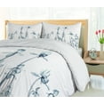 thumbnail image 5 of Ambesonne Teal White Duvet Cover Sets, Orchids Floral Photo, 2-King, Teal White, 5 of 7