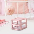 JeashCHAT Compact Plastic Desktop Organizer Unit with 2 Drawers, Mini ...