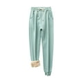 thumbnail image 2 of Aloohaidyvio Women's Fleece Pants Winter Warm Sherpa Lined Athletic Joggers Pants with Pockets, 2 of 5