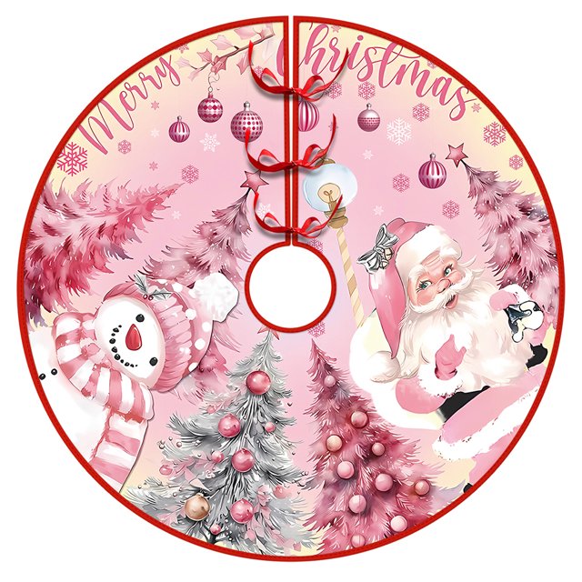 Cabalde Navidad Mat Árboles 48 Pulgadas Muñeco Nieve para La Fiesta Navideña en Casa