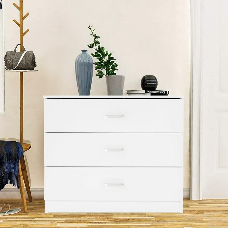 White 3 drawer dresser on sale walmart