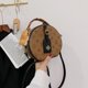 thumbnail image 4 of Nuevo bolso de hombro geométrico para chicas, estilo retro, minibolso cruzado para adolescentes, pequeño y redondo, de PU, con decoración de metal., 4 of 4