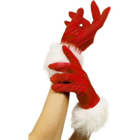 MISS SANTA GLOVES mittens sexy claus christmas holiday costume accessory