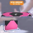 thumbnail image 4 of YRLLENSDAN Extra Large Gymnastics Mat Thick Exercise Mat for Home Workout Foldable Gym Mat for Kids Cheer Mat Leather Tumbling Mat for Gymnastics for Home Schooling and Daycare 4×10 ft,Pink, 4 of 4