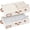Beige, variant on 2pk medium under-bed storage box, gray, fabric, with handle and label holder