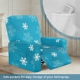 thumbnail image 4 of Renewold Blue Snowflakes Cover for Recliner Chair Non-Slip Dog Chair Cover 4 Pieces Couch Slipcover Recliner Christmas Decor with Elastic Bottom and Side Pocket for Kids Pets Dogs, 4 of 8