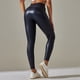 thumbnail image 4 of Gibobby Yoga leggings Moda para mujer Ocio Club nocturno sexy Cintura alta Color sólido Slim Fit PU Pantalones de cuero Imitación cuero Otoño e invi(Marina,XL), 4 of 5