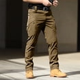 thumbnail image 5 of Meltox Men's Softshell Snow Ski Pants Waterproof Windproof Insulated Cargo Winter Brown S, 5 of 8