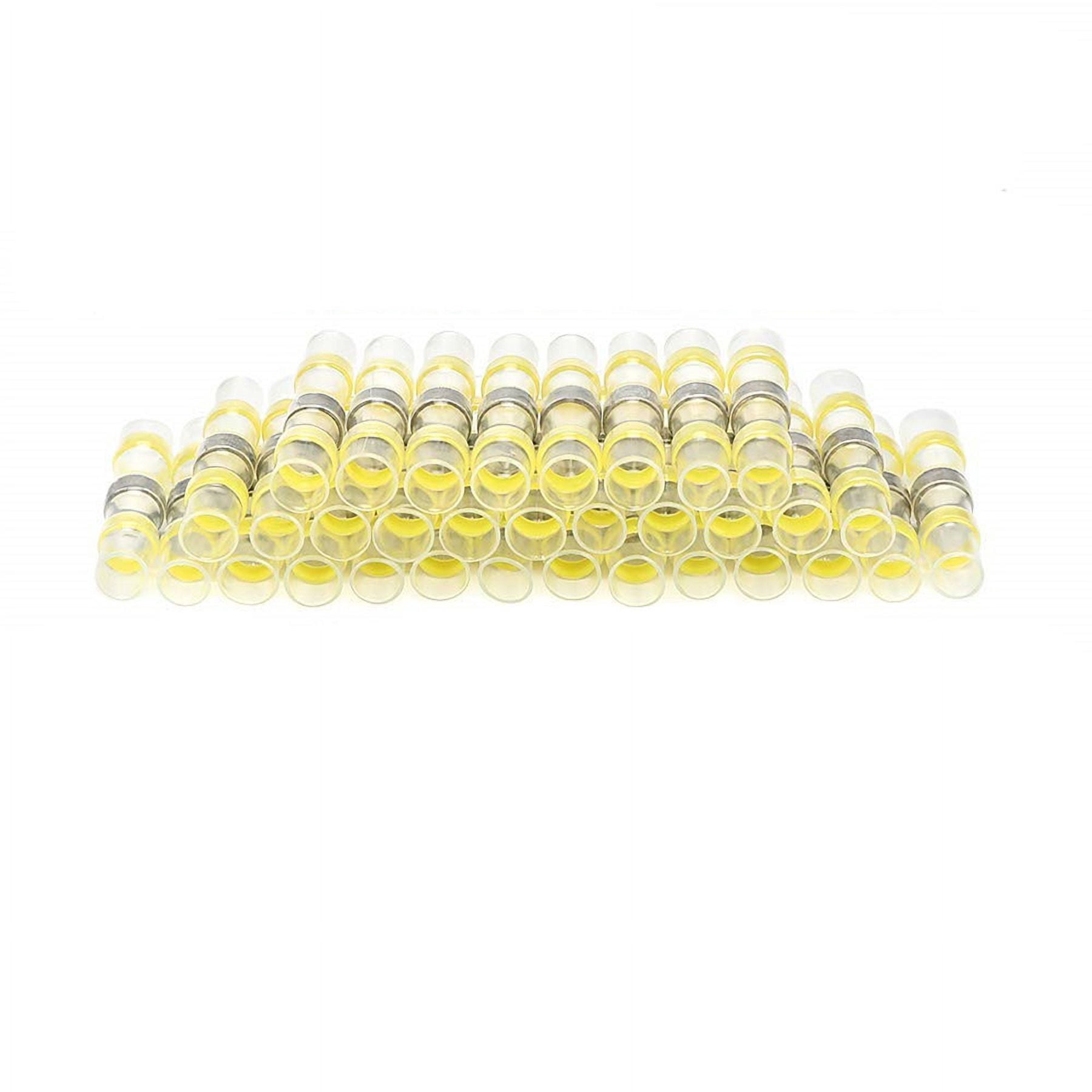 Acaige 100PCS Waterproof Solder Sleeve Heat Shrink Tube Terminal Connector 12-10AW