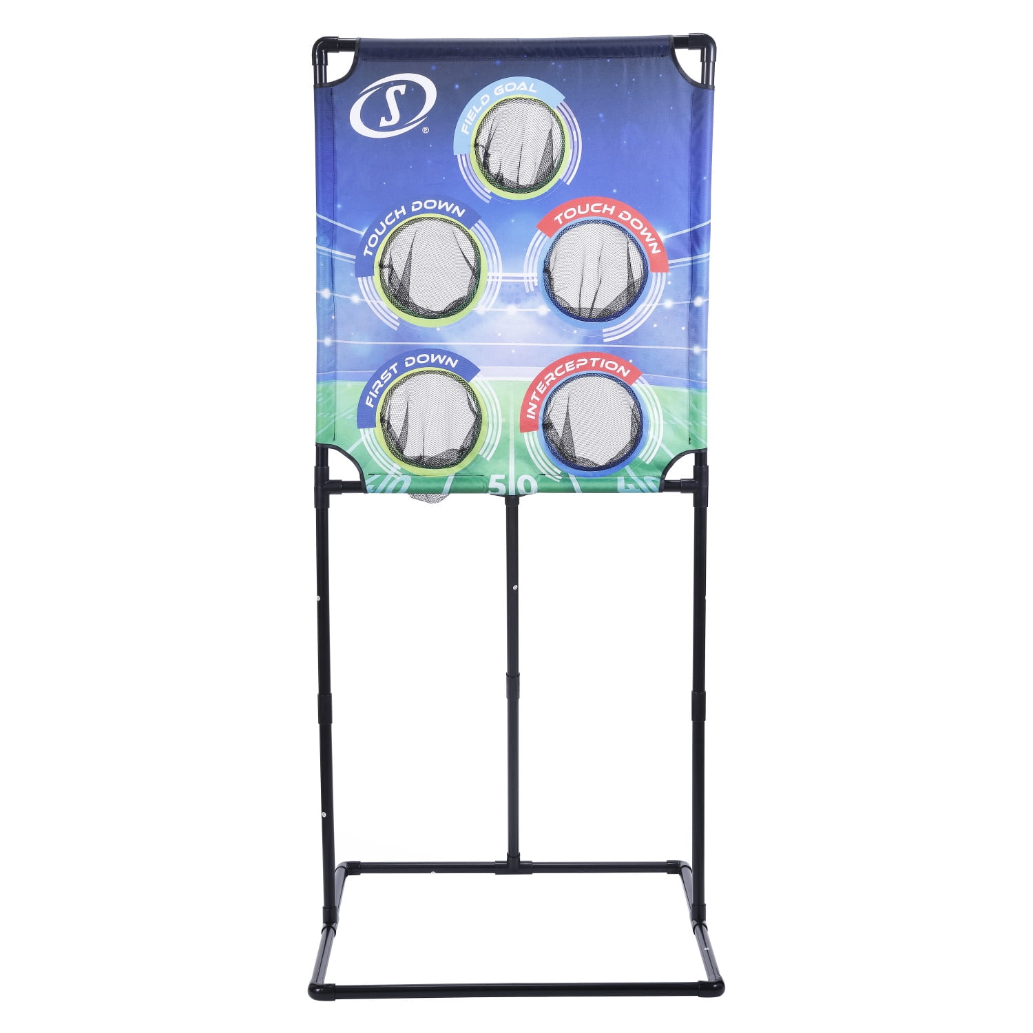 Spalding Football Target Trainer Set with 4 Foam Balls – Throwing Accuracy Game for Teens & Adults for Indoor/Outdoor Practice with carry bag
