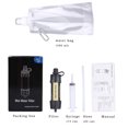 thumbnail image 4 of Mini Water Filter Personal Water Purification Straw Portable Outdoor Survival Water Filtration System 99.99% Removal Rate of Bacteria 0.01 Micron Emergency for Outdoor Hiking, Camping, Backpacking, 4 of 9