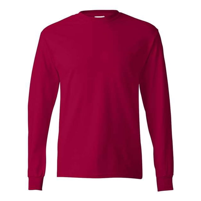 Camiseta de manga larga Hanes ComfortSoft para hombre color rojo pequeña