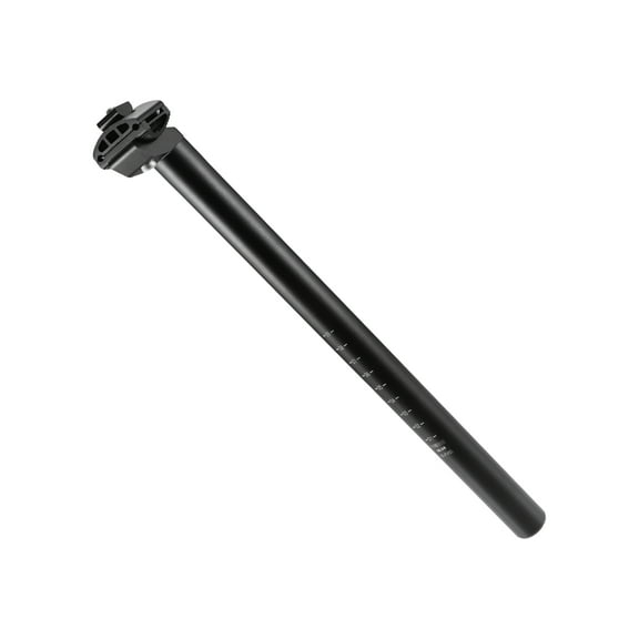 Unique Bargains 30.4x450mm Bike Seat Post Aluminum Alloy Bicycle Seatpost Saddle Pole Road Bike Seat Tube Mount Black