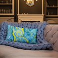 thumbnail image 3 of Sea Marble Print Premium Throw Pillow, 3 of 4