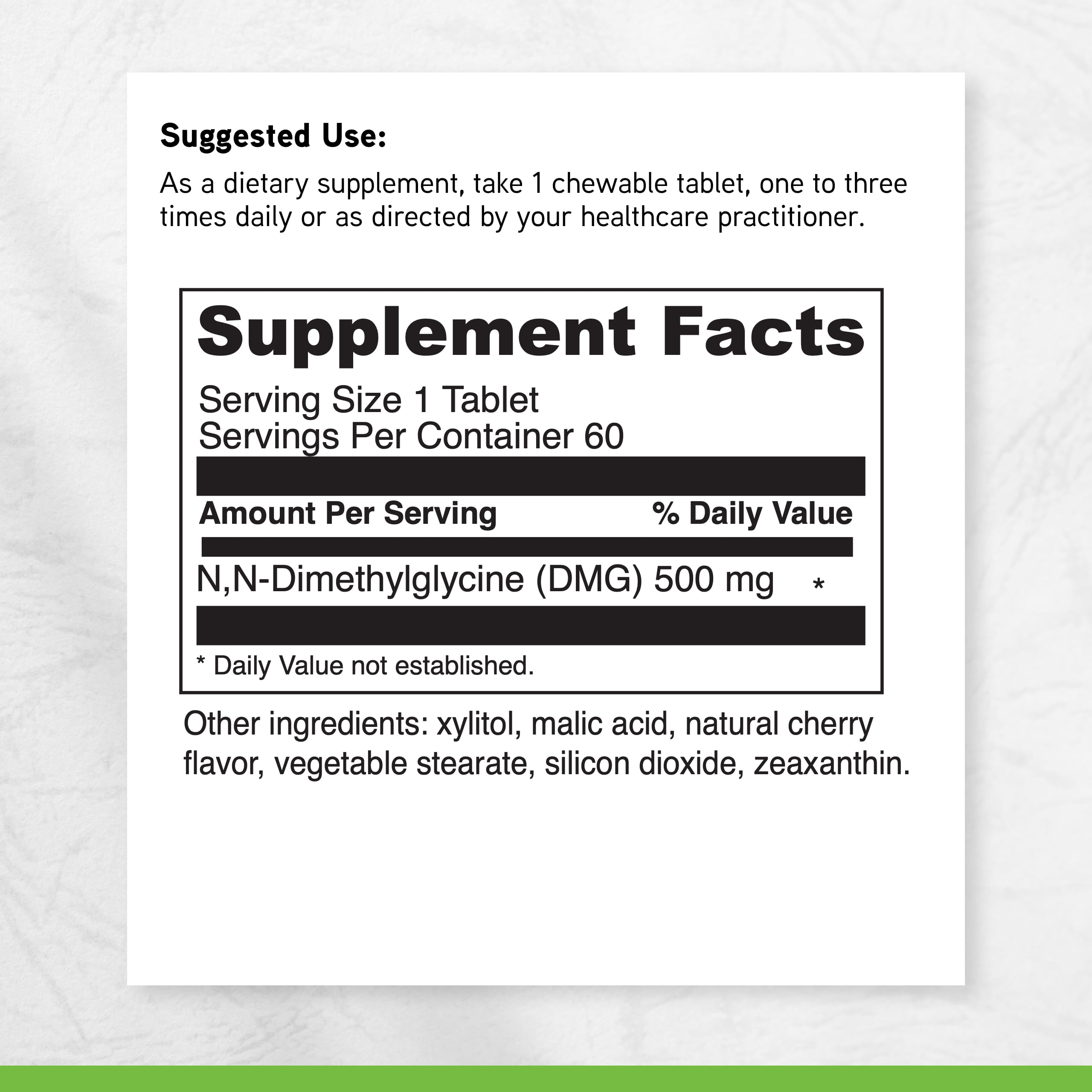 DaVinci Labs Gluconic DMG 250 mg - Support Immune System Function* - 90 Chewable Tablets