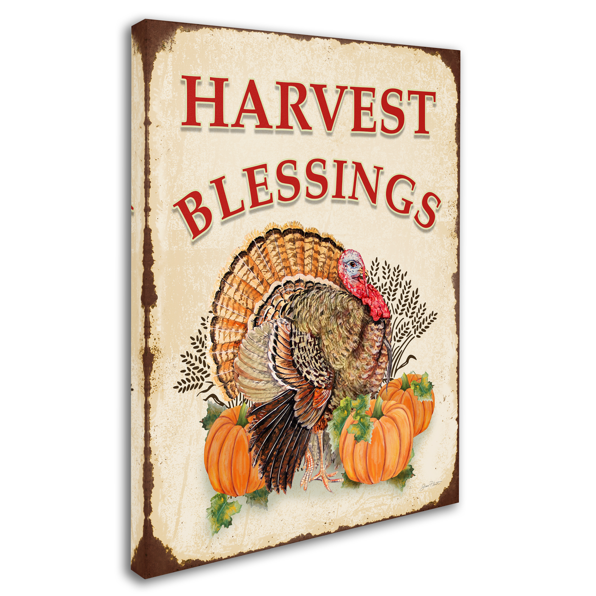 Trademark Fine Art 'Thanksgiving 10' Canvas Art by Jean Plout