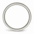 thumbnail image 2 of Grey Titanium Ring Band Wedding Polished Textured, 2 of 6