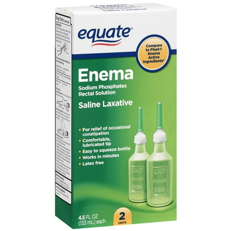 solution for enema Equate Laxative Saline Rectal Enema Phosphates Sodium solution for enema Equate Laxative Saline Rectal Enema Phosphates Sodium