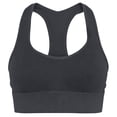 thumbnail image 7 of Wang6 Cropped Racerback Workout Tank Tops for Women Trendy Ribbed Workout Bras Sleeveless Yoga Tops Summer Crew Neck Running Gym Sports Shirts Dark Gray XL, 7 of 7