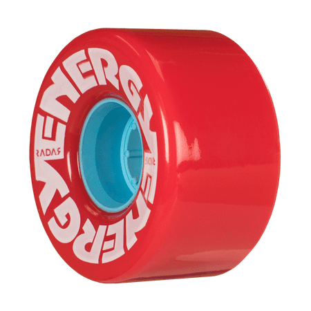 Riedell Skates Radar Energy 57mm Outdoor Skate Wheels (RED, Set of