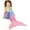 Rainbow Ombre/ Pink Tail, variant on Catalonia Mermaid Tail Fleece Blankets for Beds, Soft Flannel All Seasons Blanket for Kids, Adults, Rainbow Ombre Fish Scale Design Snuggle Blanket, Ideal Gift for Holidays, 61" x 19"