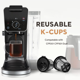 thumbnail image 4 of Paquete de 4 cápsulas de café reutilizables K Cups para cafeteras de doble infusión, filtros permanentes y accesorios, 4 of 4