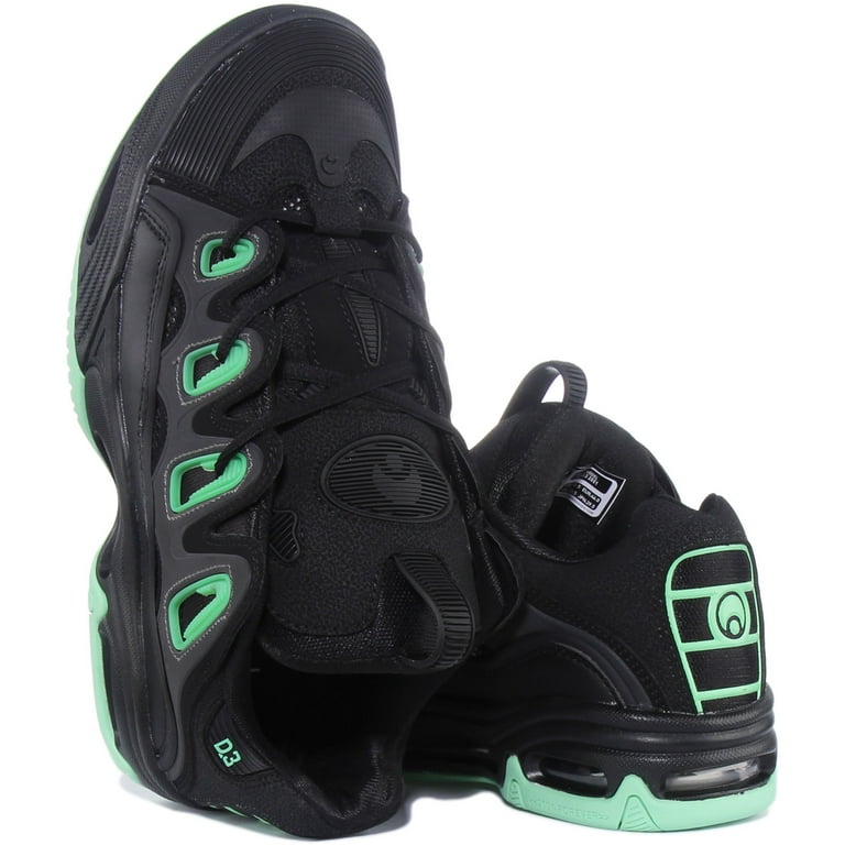 Osiris D3 2001 Men s Chunky Sole Lace Up Sneakers In Black Size 13