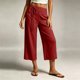 thumbnail image 4 of Neewe Pull On Capri Pants for Women Fashion Plain with Pockets Elastic Drawstring Waist Daily Outfits, 4 of 7