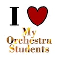 thumbnail image 3 of CafePress - I Love My Orchestra Students - Greeting Card, Blank Inside Glossy, 3 of 3
