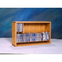Wood Shed 206-24 Solid Oak Dowel Cabinet for CDs