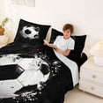 thumbnail image 3 of Erosebridal Soccer Sport Theme Bed Sheets,Football Print Kids King Sheets 4-Piece, 3 of 6