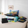 thumbnail image 6 of Feelyou Boho Dragonfly Twin Bedding Sets 7pcs, Hippie Rustic Animal Bedding Comforter Set, 6 of 8
