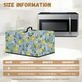 thumbnail image 6 of Whosucclay Lemon Blossom Leaf Print Microwave Oven Dust Cover Breathable Microwave Oven Dust Cover Case Heat-Resistant Machine Protector with Top Handle 18.25" x 14.5" x 11"inches-S, 6 of 7