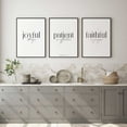 thumbnail image 2 of Joyful, Patient, Faithful, Set of 3 Poster Prints, Home Wall Décor, Motivational/Inspirational Quote, 2 of 4
